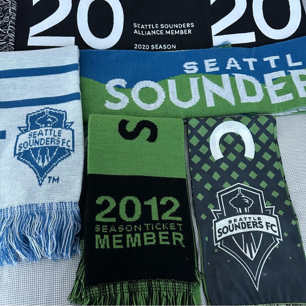 MLS Sale! Five Seattle Sounders FC Soccer Season Tix Holder Scarves! - Picture 16 of 16